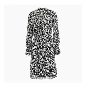 J.CREW Mercantile Floral Black & White Print Size Medium NWT